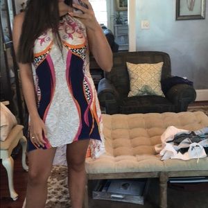 High low halter dress